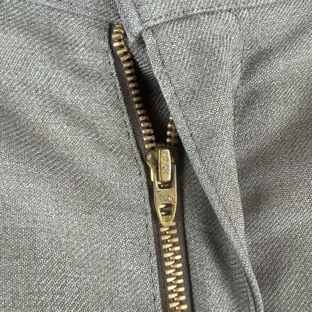 VTG 80s Levis Pants Mens 38x31 Beige 517 Sta Prest Talon Zip Ranchwear Bootcut - Picture 8 of 15